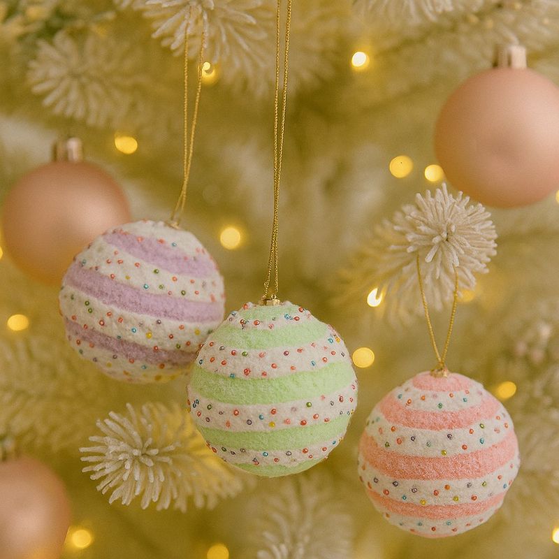 Set de 3 Dulces Colgantes Decorativos Multicolor