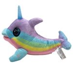 Peluche Interactivo Delfín Unicornio con Luz y Sonido