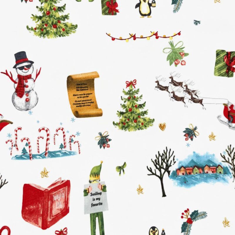 Edredón con Diseño de Envoltorio Navideño Tamaño Full Queen