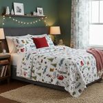 Edredón con Diseño de Envoltorio Navideño Tamaño Full Queen