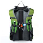 Mochila Deportiva Verde con Mallas Laterales 35 Litros