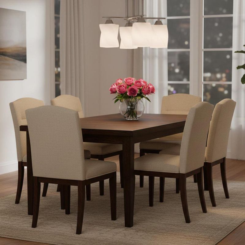 Lámpara de Techo Acabado Níquel Satinado 5L E27 40 W