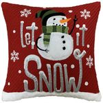 Cojín Decorativo Navideño Let It Snow