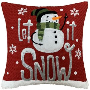 Cojín Decorativo Navideño Let It Snow