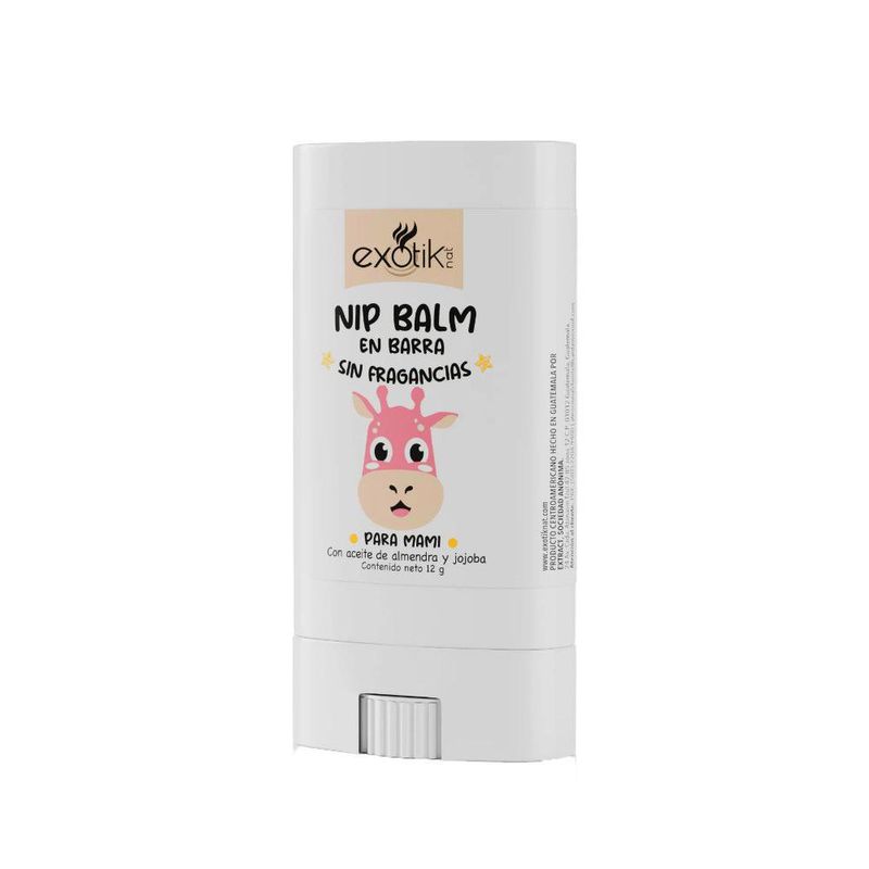 Bálsamo Nip Balm en Barra sin Fragancia para Mamás 12 G