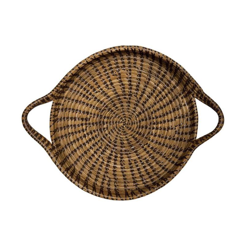 Canasta de Pino Tipo Bandeja Redonda