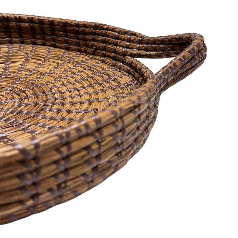Canasta de Pino Tipo Bandeja Redonda