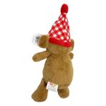 Peluche Mono Navideño con Gorro Rojo a Cuadros