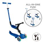 Scooter Plegable Con Luces Azul