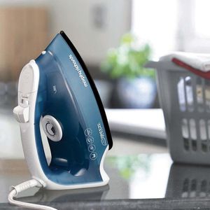 Plancha de Vapor Azul de Alta Potencia con Suela Antiadherente