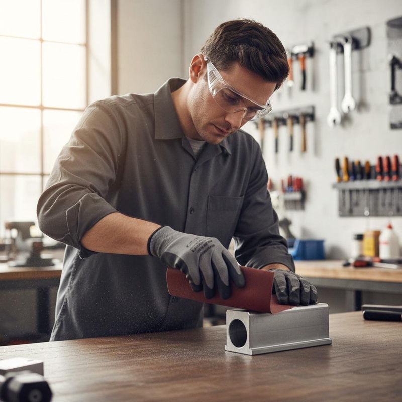 Lija de Esmeril Roja Grano 100 9X11 Plg