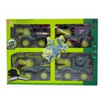 Set de 4 Vehículos de Construcción Dino Verdes