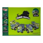 Set de 4 Vehículos de Construcción Dino Verdes