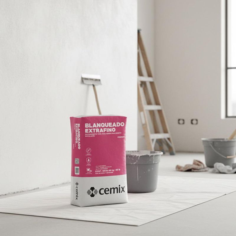 Recubrimiento Extrafino para Muros Blanqueado de 40 Kg