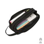 Estuche Negro con Cierre Doble