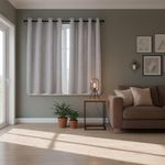 Set de 2 Cortinas Gris 80% Black Out