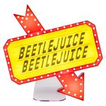 Lámpara Cartel Decorativo Beetlejuice