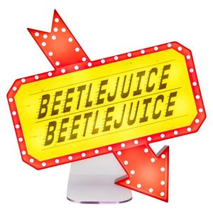 Lámpara Cartel Decorativo Beetlejuice