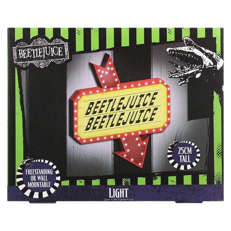 Lámpara Cartel Decorativo Beetlejuice