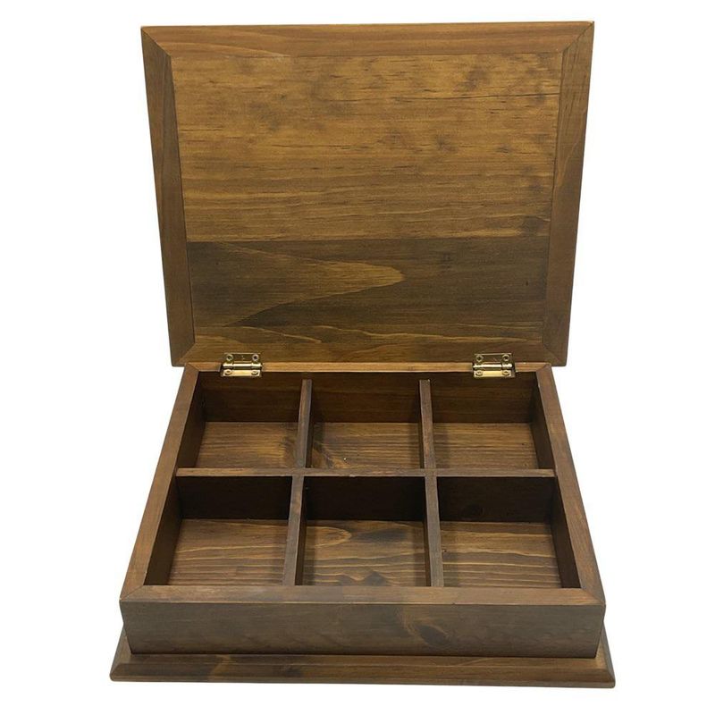 Caja de Te 6 Divisiones con Textil