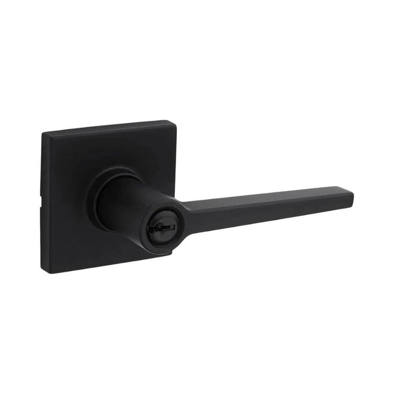 Manija Tipo Palanca Redonda para Baño Acabado Negro