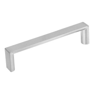 Jaladera Tipo Andamio Acabado Níquel Satinado 96 Mm