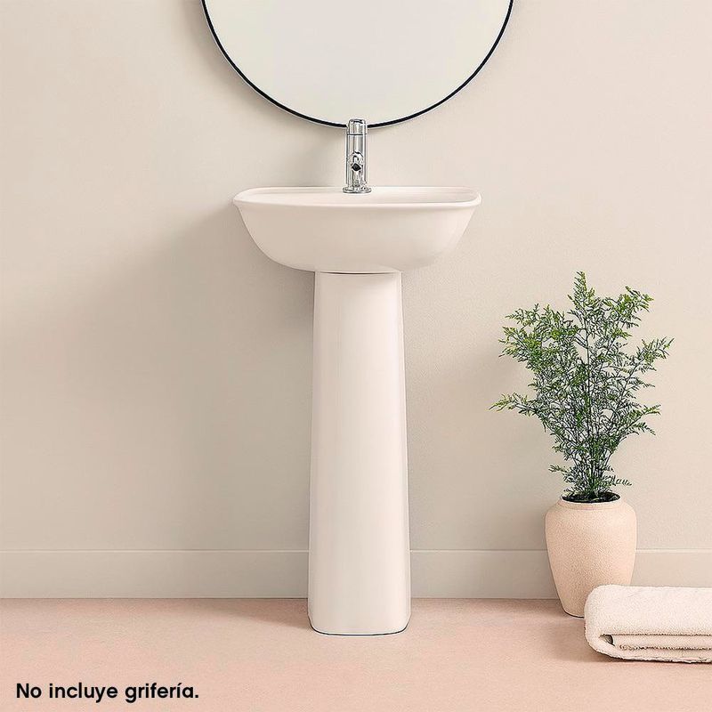 Lavamanos Aluvia con Pedestal Blanco