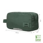 Estuche Verde Maraon con Cierre Doble