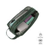 Estuche Verde Maraon con Cierre Doble