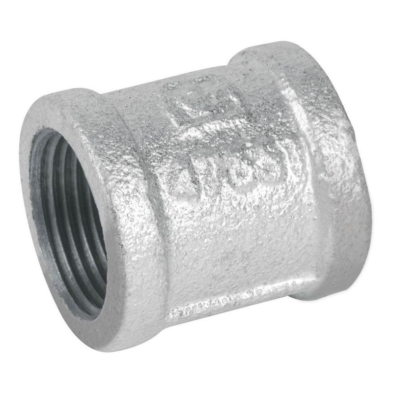 Cople de Acero Gavanizado con Rosca 1 1/2 Plg