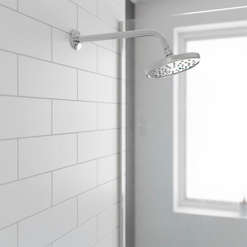 Chapeta Cromada para Ducha de Acero Inoxidable