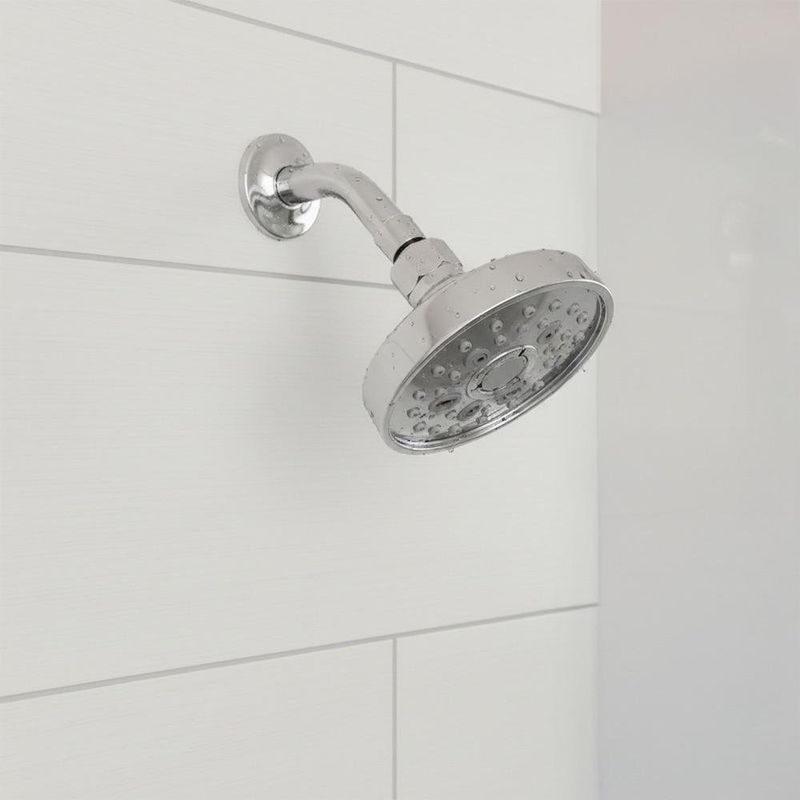 Chapeta Cromada para Ducha de Acero Inoxidable