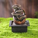 Fuente Decorativa con Luz y Cascada de 6 Niveles en Piedras