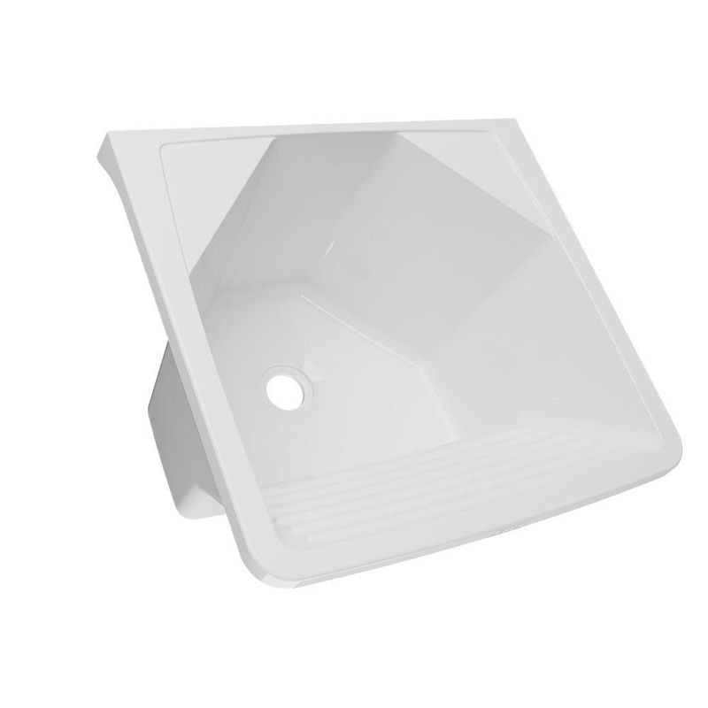 Pila Plástica Blanca de 18 Litros para Lavado