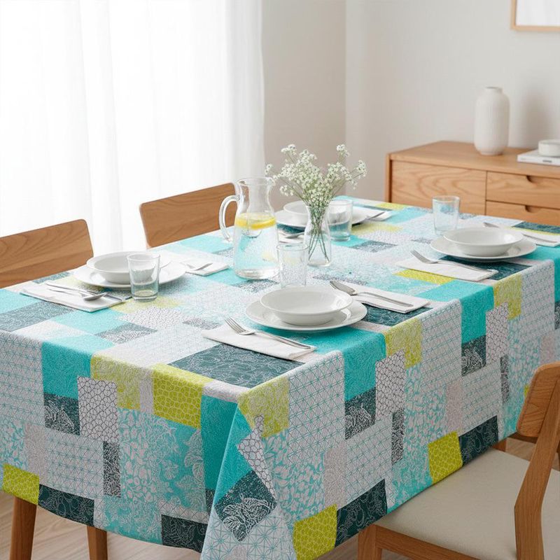 Mantel Diseño Cuadros Multicolor