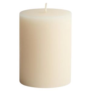 Vela Cilíndrica Beige con Aroma Mediana