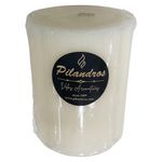 Vela Cilíndrica Beige con Aroma Mediana