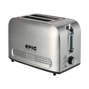 Tostador de Acero Inoxidable 2 Ranuras con 7 Niveles 850 W