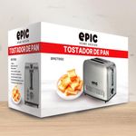 Tostador de Acero Inoxidable 2 Ranuras con 7 Niveles 850 W