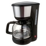 Cafetera Negra con Jarra de Vidrio 1.25 L 10 Tazas