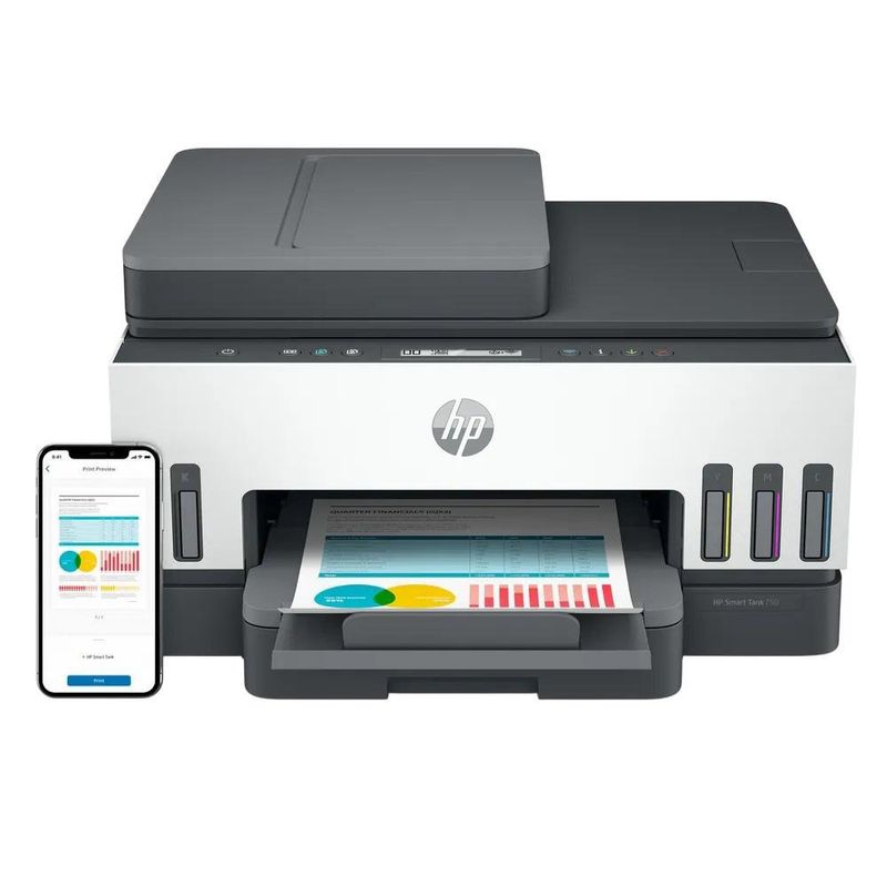 Impresora Multifuncional HP Smart Tank 750 Todo-en-Uno