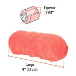 Felpa de 9 x 1 1/4 plg