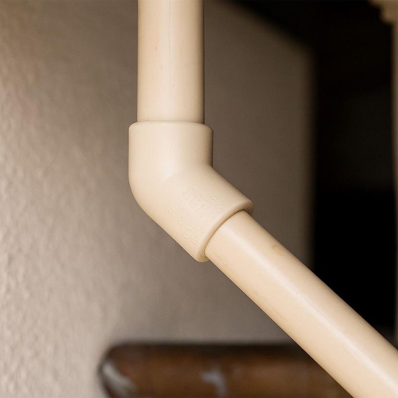 Codo Cpvc 1/2 45 Grados Liso Presión Agua Caliente Tubovinil