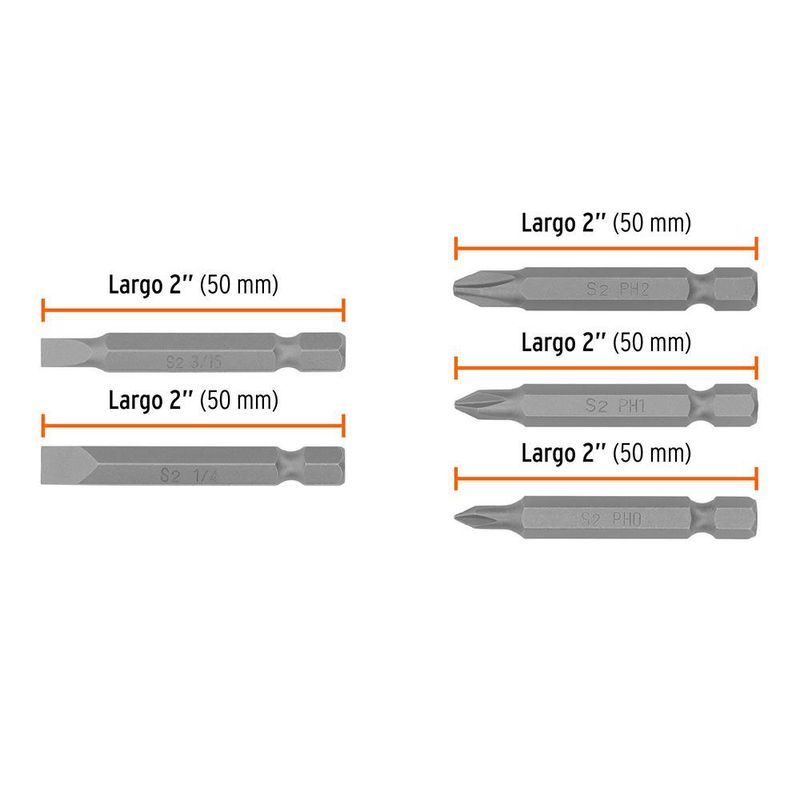 Punta Combinada 2 Plg 5 Pzas