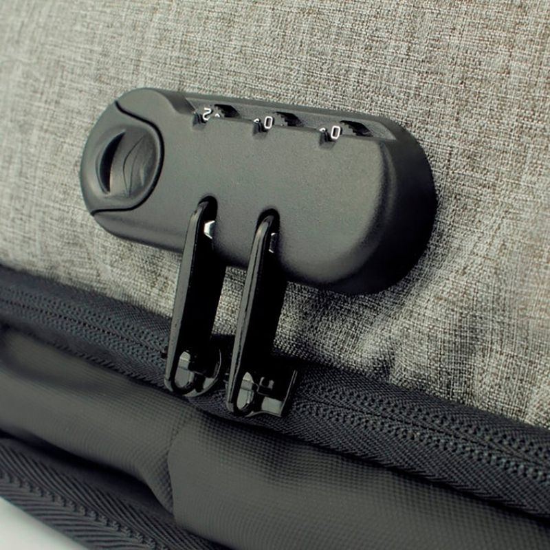 Mochila Antirrobo Go Gris con Negro