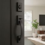 Chapa tipo Haladera Tavaris Negro Mate para Entrada