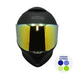 Casco Integral Negro Mate para Motociclista Talla XL