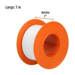 Cinta de Teflón 1 Plg X 7 M