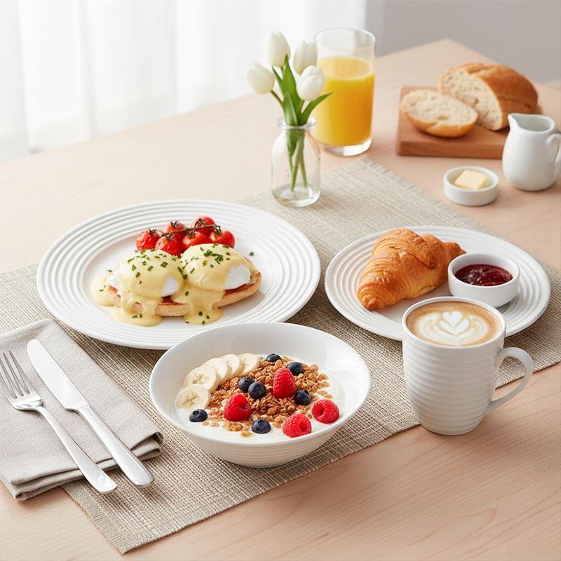 Vajilla Continuum Blanca 16 Pzas