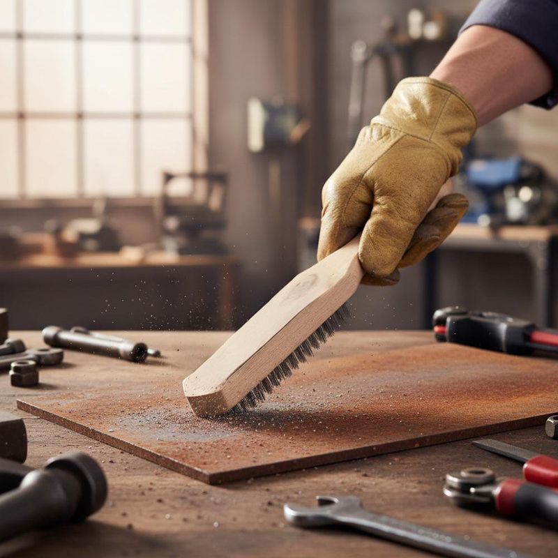 Cepillo de Alambre con Mango de Madera